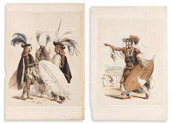 ANGAS, GEORGE FRENCH. 4 hand-colored lithographed plates